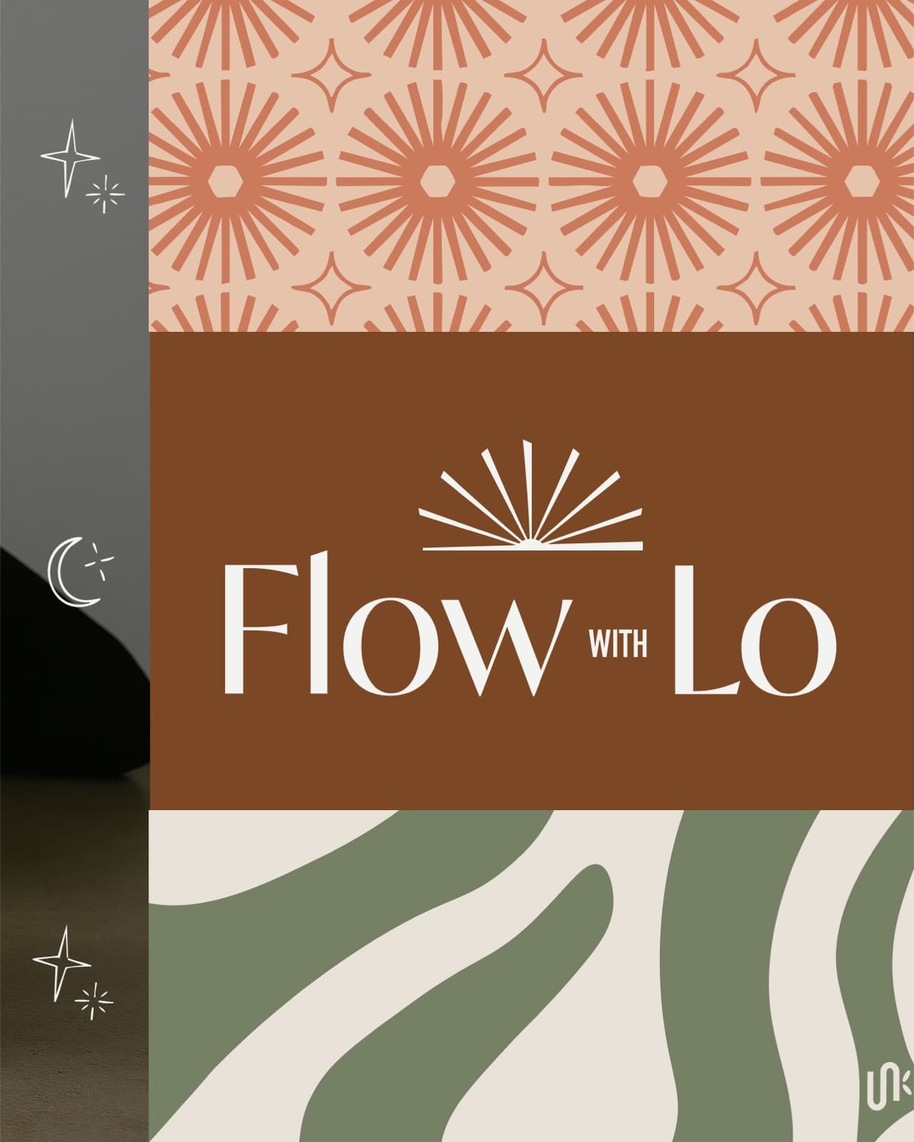 Flow with Lo primary lockup between sunburst and wave pattern fields