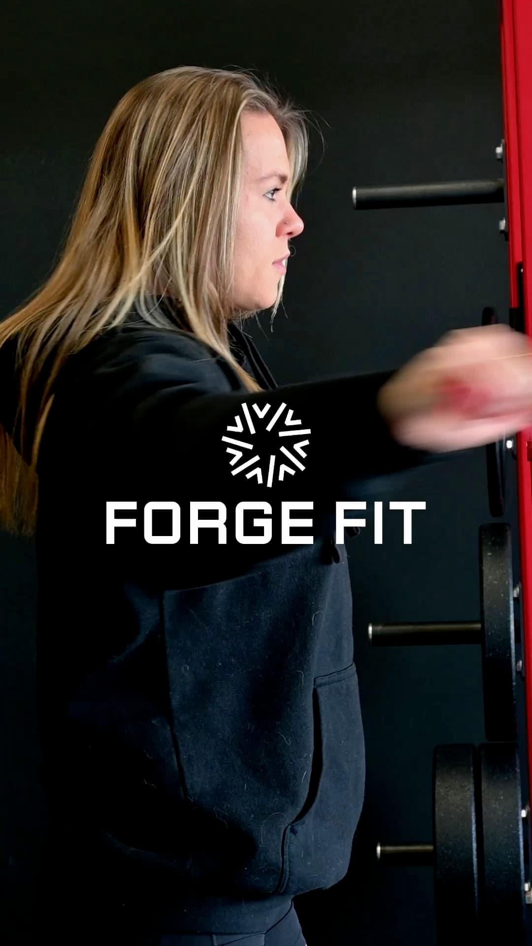 Forge Fit brand film featuring Aleesha during a gym photo shoot